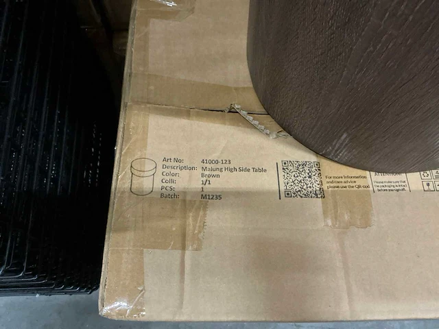 Vind malung high bijzettafel brown h45,5xø35cm - afbeelding 4 van  5