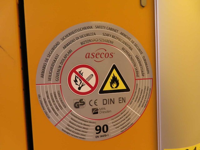 Vinitex / asecos - 2013 - vfs 90.06 r classic - chemiekast - afbeelding 3 van  6