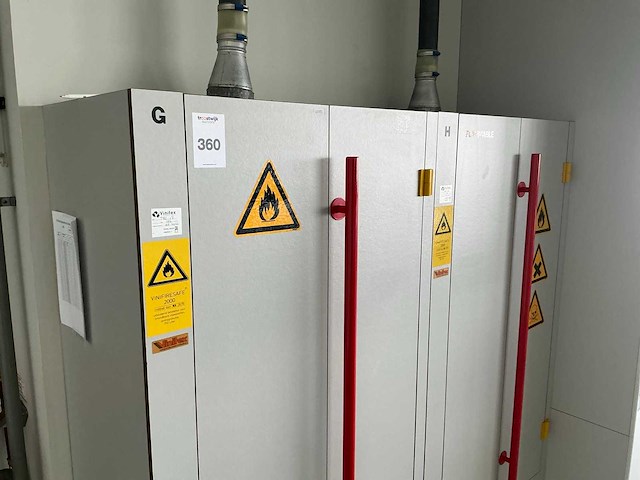 Vinitex vinifiresafe 2000 brandbare vloeistof opslagkast (2x) - afbeelding 6 van  7