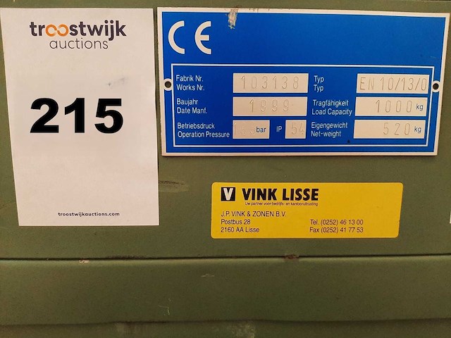 Vink lisse - 1999 - en 10/13/0 - heftafel - afbeelding 5 van  5