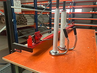 Vink lisse stalen werktafel met legro mobiele rolcutter - afbeelding 5 van  10