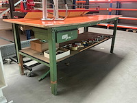 Vink lisse stalen werktafel met legro mobiele rolcutter - afbeelding 6 van  10