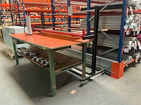 Vink lisse stalen werktafel met legro mobiele rolcutter - afbeelding 9 van  10