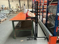 Vink lisse stalen werktafel met legro mobiele rolcutter - afbeelding 10 van  10