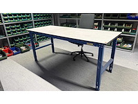 Vink lisse werkbank met bureaustoel - afbeelding 2 van  9