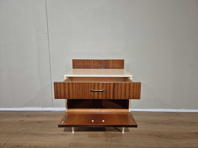 Vintage - design jaren 60/70 - nachtkastje - storage cabinet - afbeelding 5 van  5