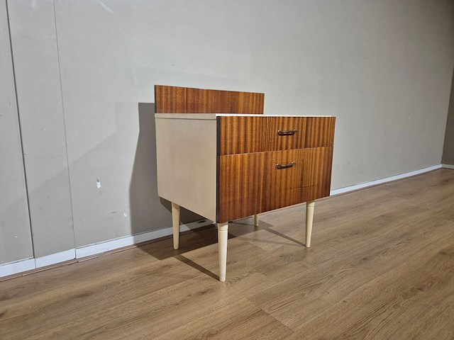 Vintage - design jaren 60/70 - nachtkastje - storage cabinet - afbeelding 2 van  4