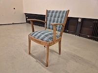 Vintage - teak - eetkamerstoelen - dining chair (5x) - afbeelding 8 van  12
