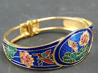 Vintage 1980s cloisonné armband - afbeelding 2 van  5