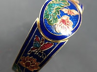 Vintage 1980s cloisonné armband - afbeelding 5 van  5