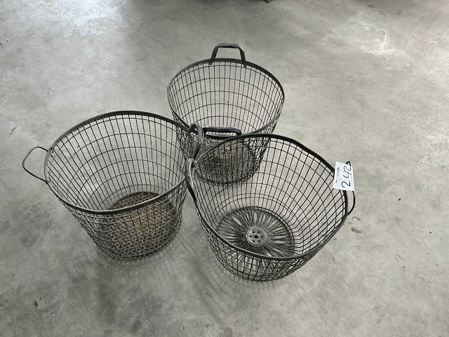 Vintage aardappelmand (3x) - afbeelding 1 van  6
