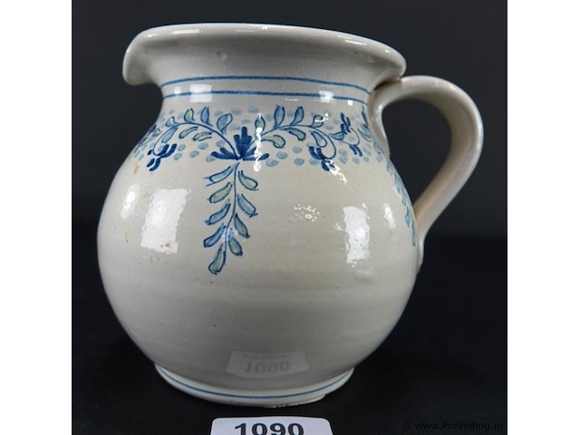 Vintage aardewerk kan - afbeelding 2 van  5