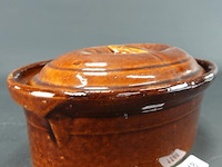 Vintage aardewerk terrine/pateschaal - afbeelding 2 van  5