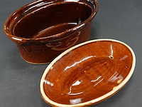 Vintage aardewerk terrine/pateschaal - afbeelding 4 van  5