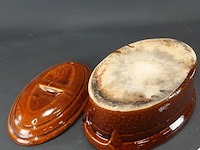 Vintage aardewerk terrine/pateschaal - afbeelding 5 van  5