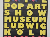 Vintage affiche " expo kunst" - afbeelding 2 van  6