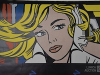 Vintage affiche " expo kunst" - afbeelding 6 van  6