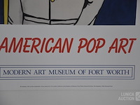 Vintage affiche " expo kunst" - afbeelding 2 van  6