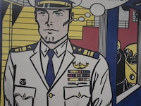 Vintage affiche " expo kunst" - afbeelding 3 van  6