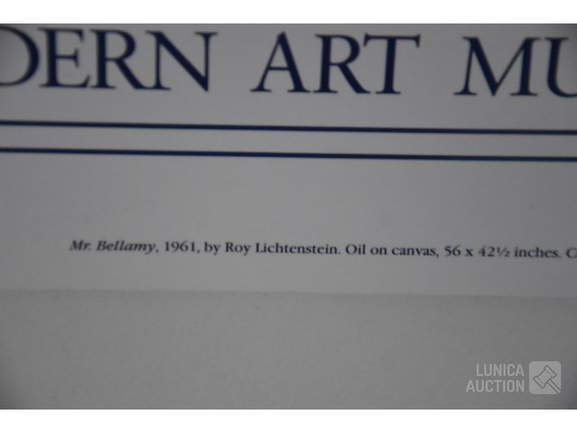 Vintage affiche " expo kunst" - afbeelding 4 van  6