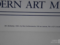 Vintage affiche " expo kunst" - afbeelding 4 van  6