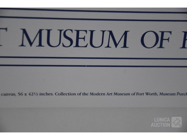 Vintage affiche " expo kunst" - afbeelding 5 van  6