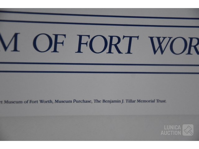 Vintage affiche " expo kunst" - afbeelding 6 van  6