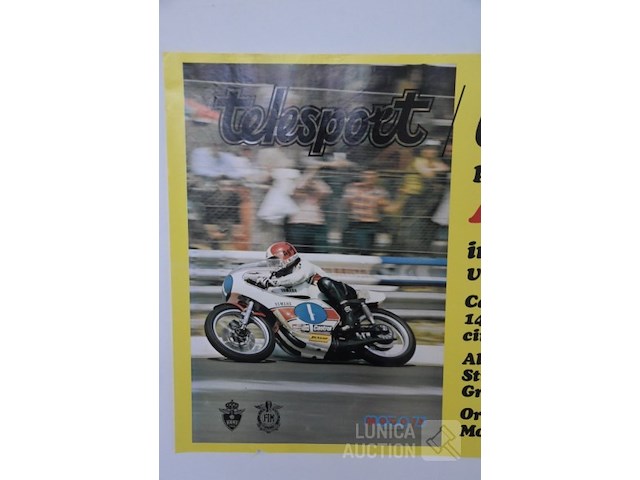 Vintage affiche motorsport - afbeelding 3 van  3