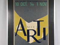 Vintage affiche tentoonstelling - afbeelding 1 van  5