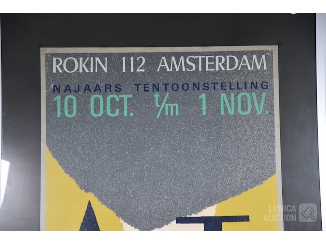 Vintage affiche tentoonstelling - afbeelding 3 van  5