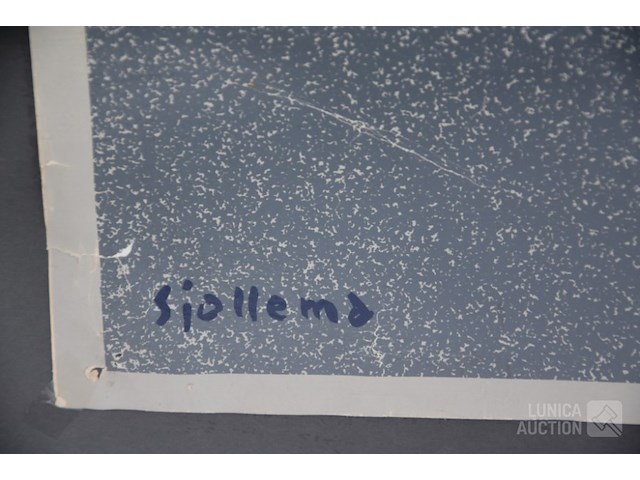 Vintage affiche tentoonstelling - afbeelding 4 van  5