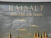Vintage affiche toerisme hainaut - afbeelding 2 van  9