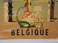 Vintage affiche toerisme hainaut - afbeelding 4 van  9