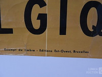 Vintage affiche toerisme hainaut - afbeelding 6 van  9