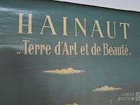 Vintage affiche toerisme hainaut - afbeelding 9 van  9