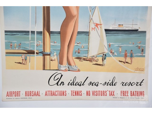 Vintage affiche toerisme - afbeelding 4 van  4