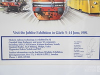 Vintage affiche "treinen" - afbeelding 4 van  4