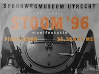 Vintage affiche "treinen" - afbeelding 2 van  3