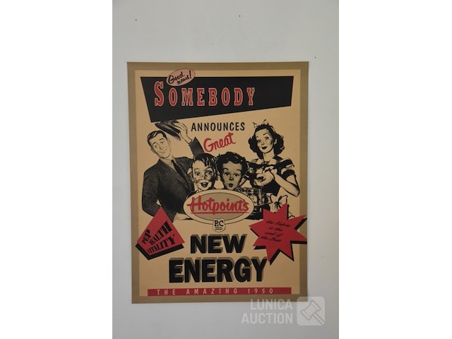 Vintage affiche - afbeelding 1 van  4