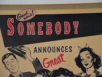 Vintage affiche - afbeelding 3 van  4