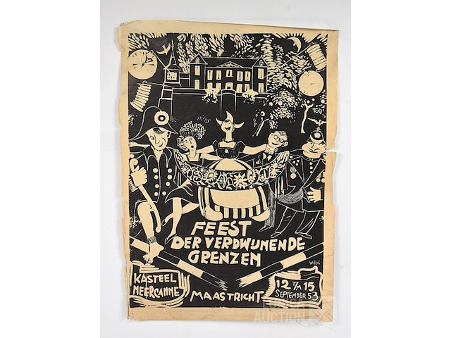 Vintage affiche - afbeelding 1 van  5