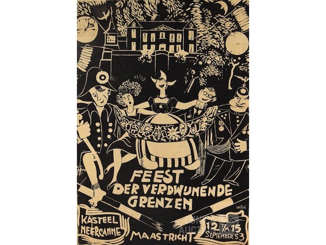 Vintage affiche - afbeelding 2 van  5