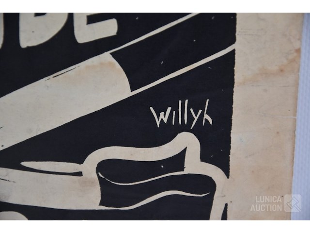 Vintage affiche - afbeelding 3 van  5