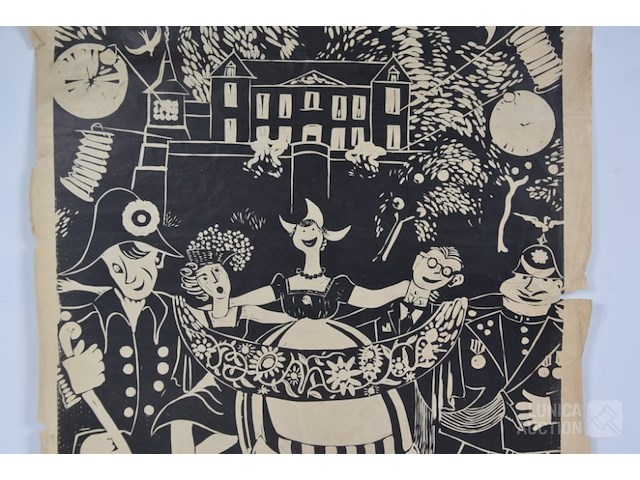 Vintage affiche - afbeelding 4 van  5