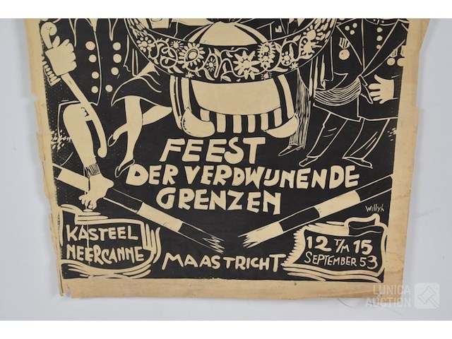Vintage affiche - afbeelding 5 van  5