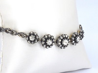 Vintage armband met natuurlijke diamanten - afbeelding 3 van  7