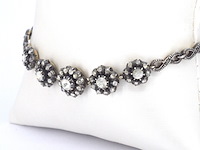 Vintage armband met natuurlijke diamanten - afbeelding 4 van  7