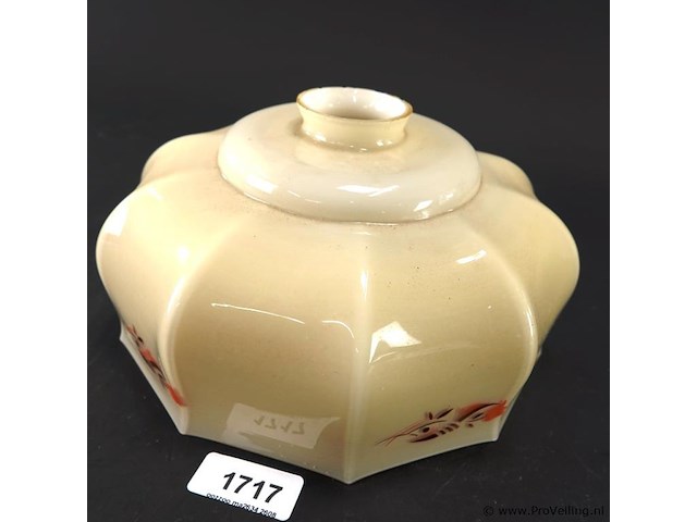 Vintage art deco glazen lampenkap, uit de jaren 30-40 - afbeelding 1 van  5
