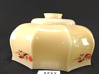 Vintage art deco glazen lampenkap, uit de jaren 30-40 - afbeelding 3 van  5