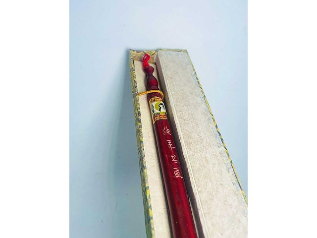 Vintage aziatische calligraphy - inksteen + penseel - afbeelding 3 van  5